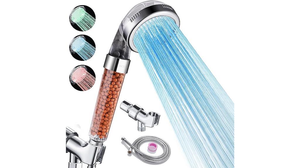 efficient and refreshing led shower head