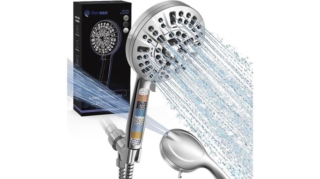 high pressure filtered handheld shower head review