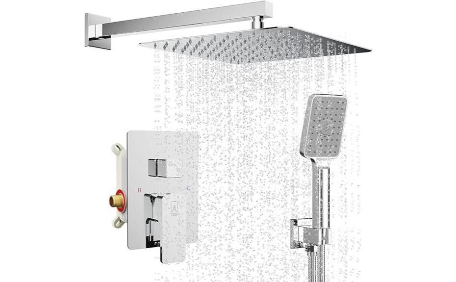 high pressure modern rain shower