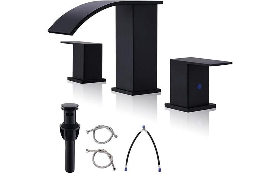 high quality black waterfall faucet