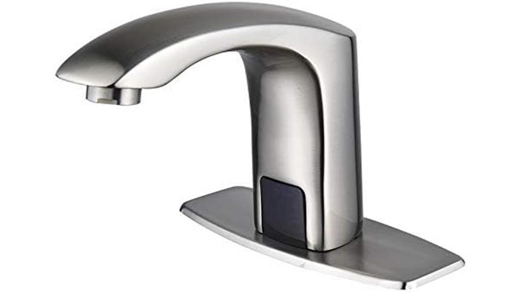 high tech faucet with sensors