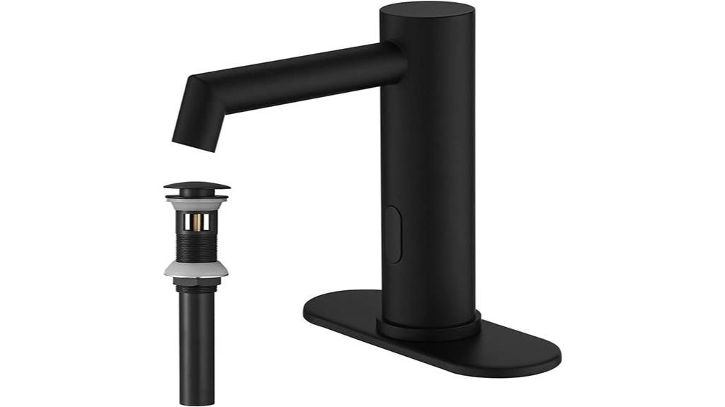 highly rated touchless black faucet