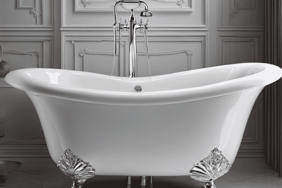 An image capturing the essence of a bathtub being filled with water