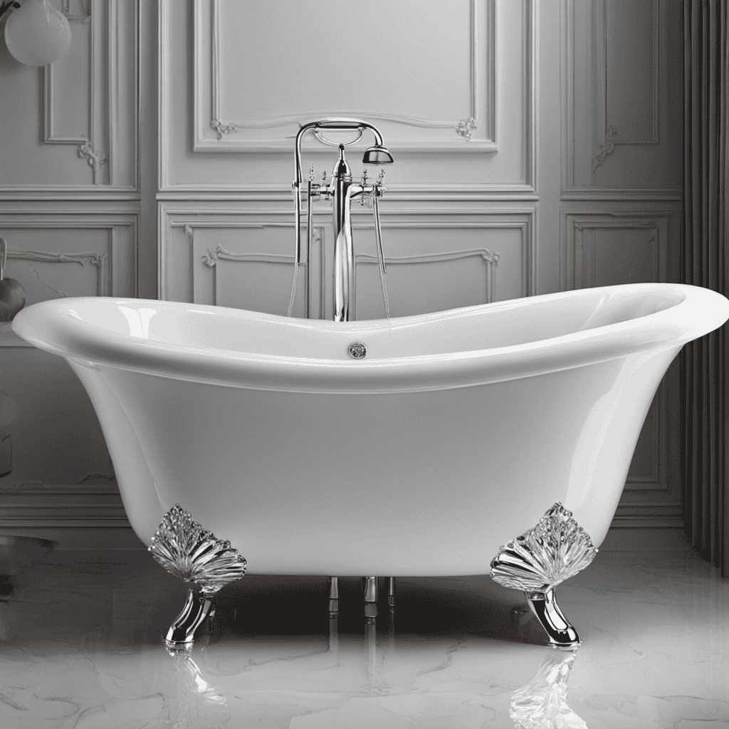 An image capturing the essence of a bathtub being filled with water