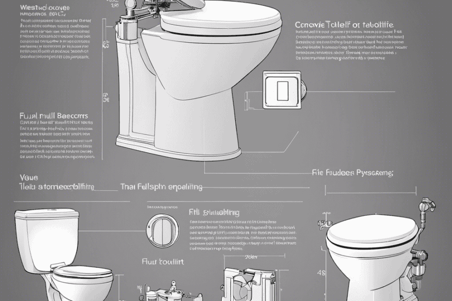 An image showcasing a step-by-step visual guide on retrofitting a toilet for water efficiency
