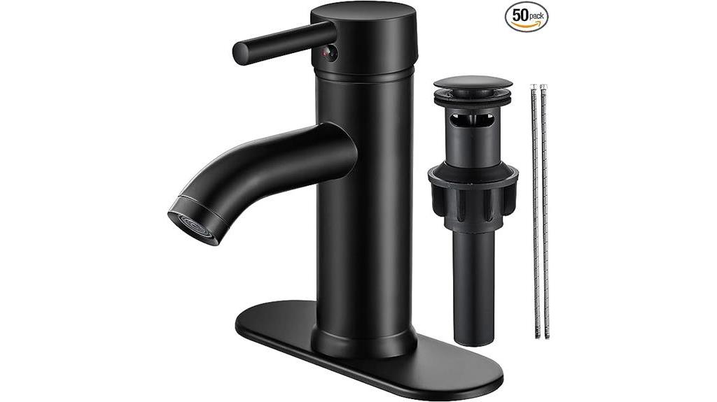 stylish black faucet for farmhouse