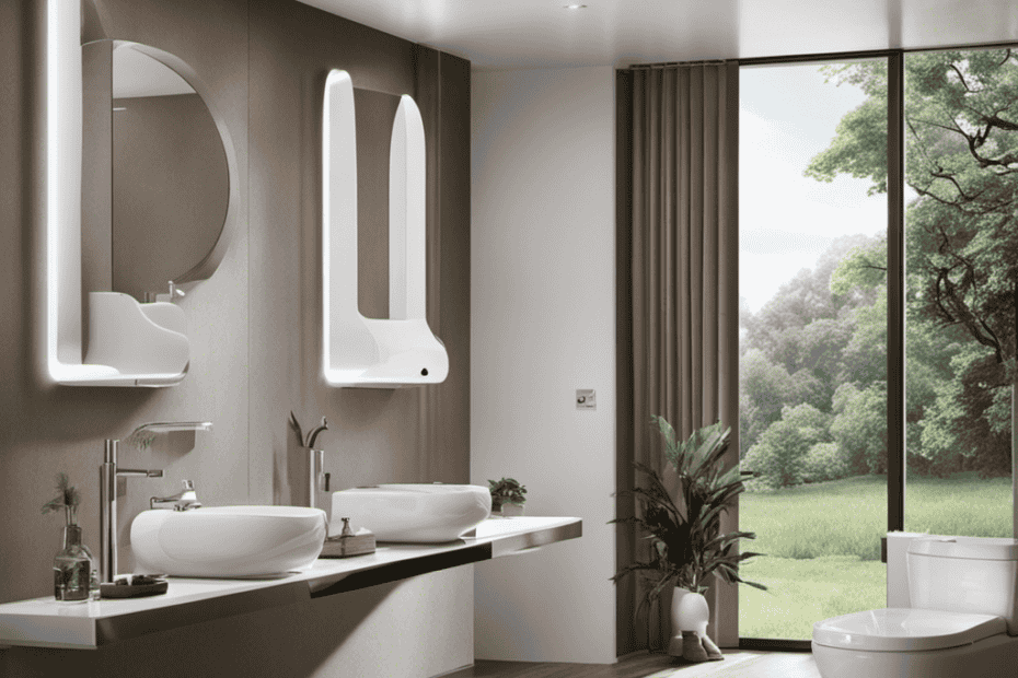An image showcasing a pristine bathroom scene with ten distinct water-efficient toilets from leading brands, each labeled with their champion brand logo, emphasizing the importance of conservation in the blog post