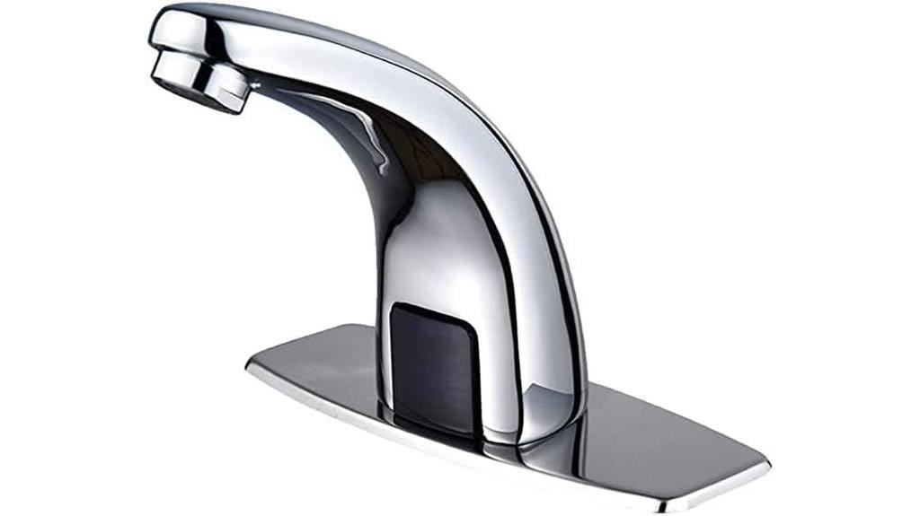 touchless faucet offers convenience and hygiene