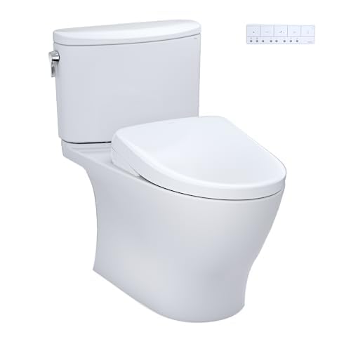 TOTO® WASHLET®+ Nexus® Two-Piece Elongated 1.28 GPF Toilet with Auto Flush S7A Contemporary Bidet Seat