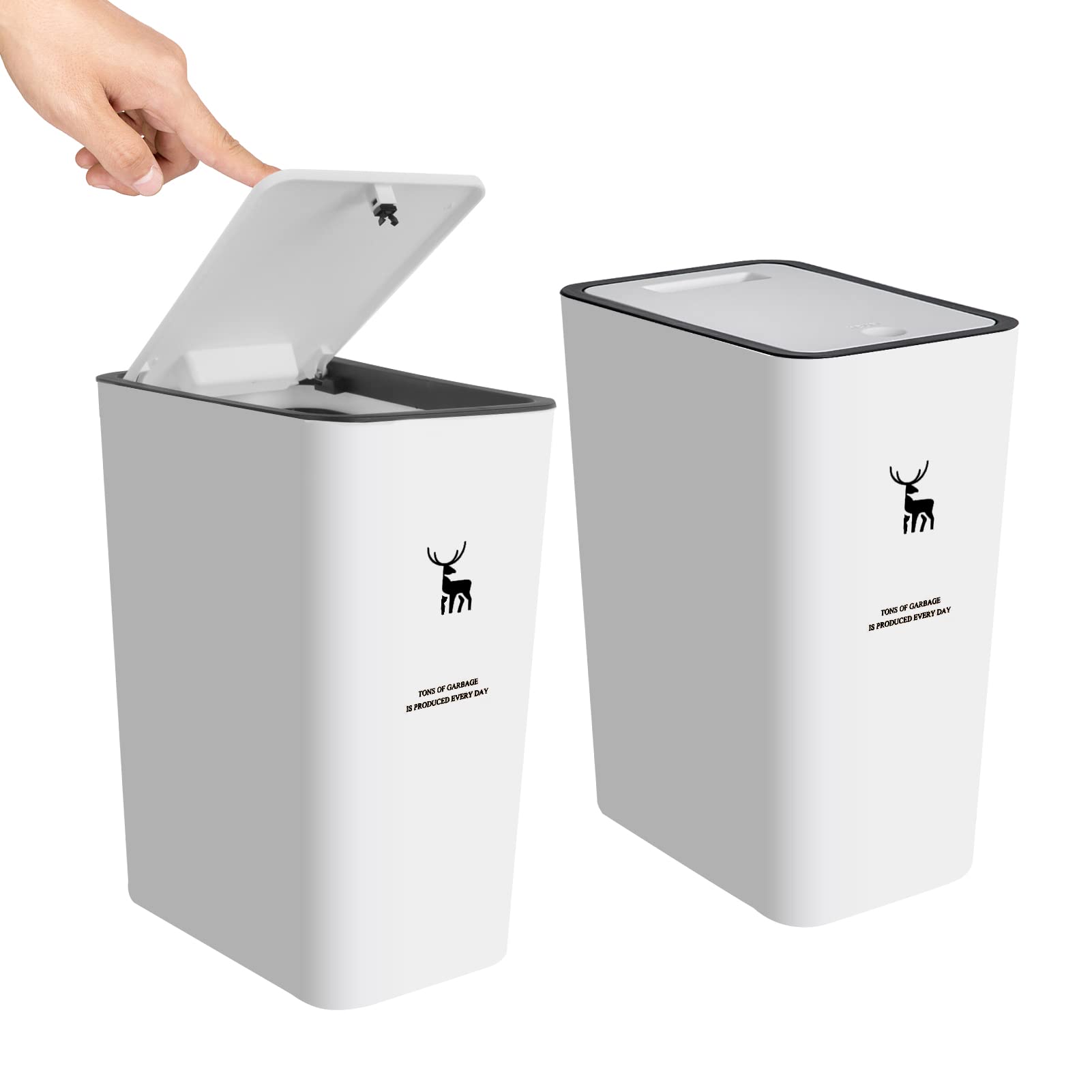 XPIY Trash Can with Lid