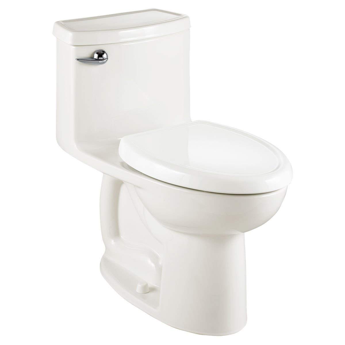 American Standard Compact Cadet 3 Flowise 4 Toilet, Elongated, Chair Height, White Toilet with Toilet Seat included Left Hand White