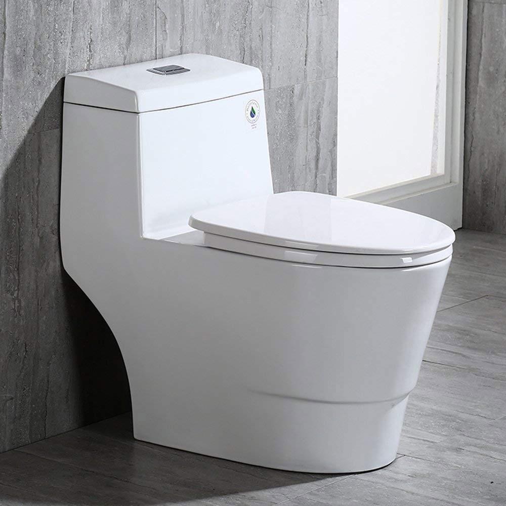 WOODBRIDGE One Piece Toilet with Soft Closing Seat