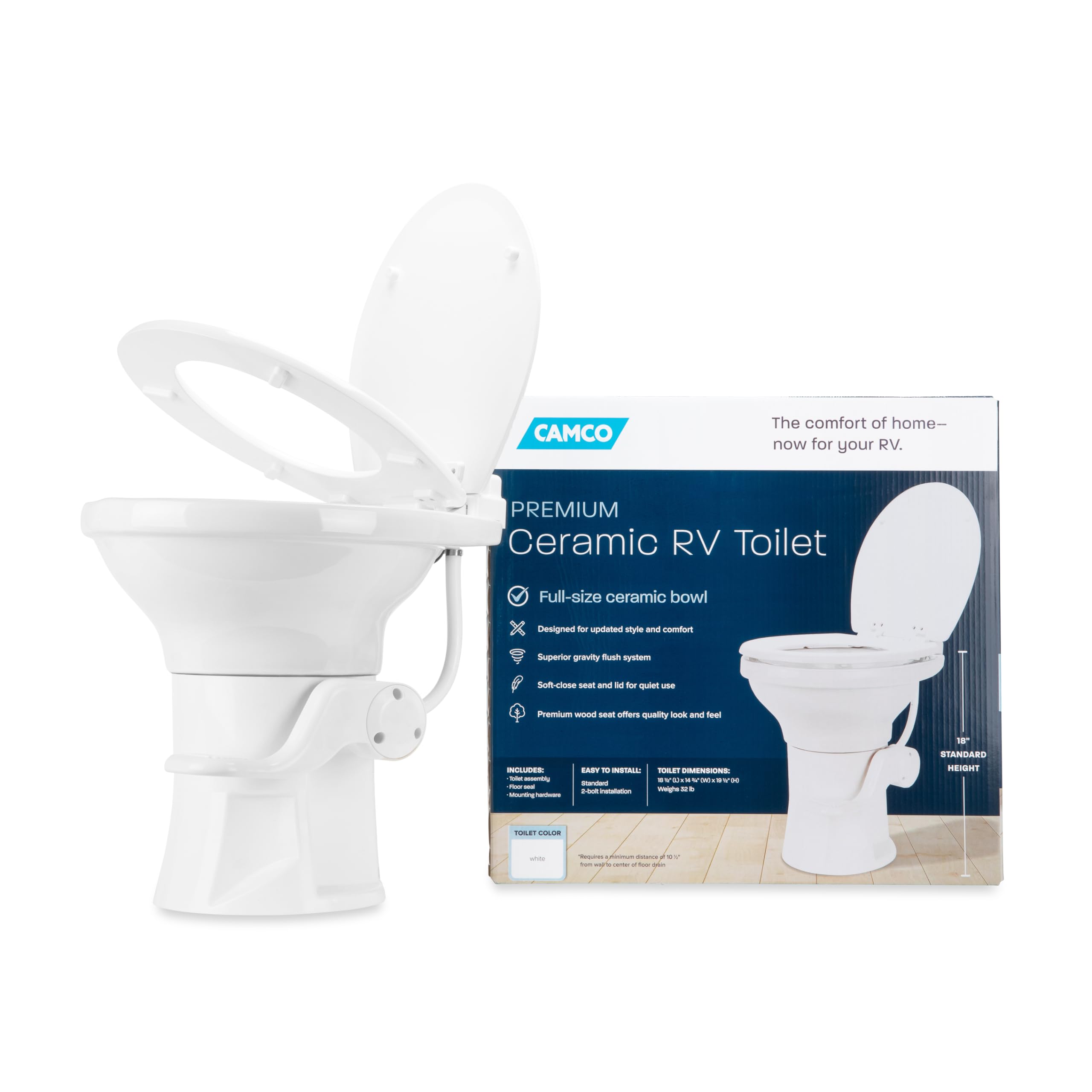 Camco Premium Ceramic RV Toilet
