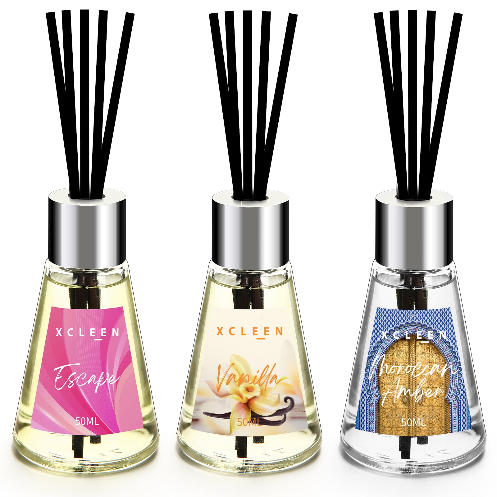 Xcleen 3 Pack Reed Diffuser Set