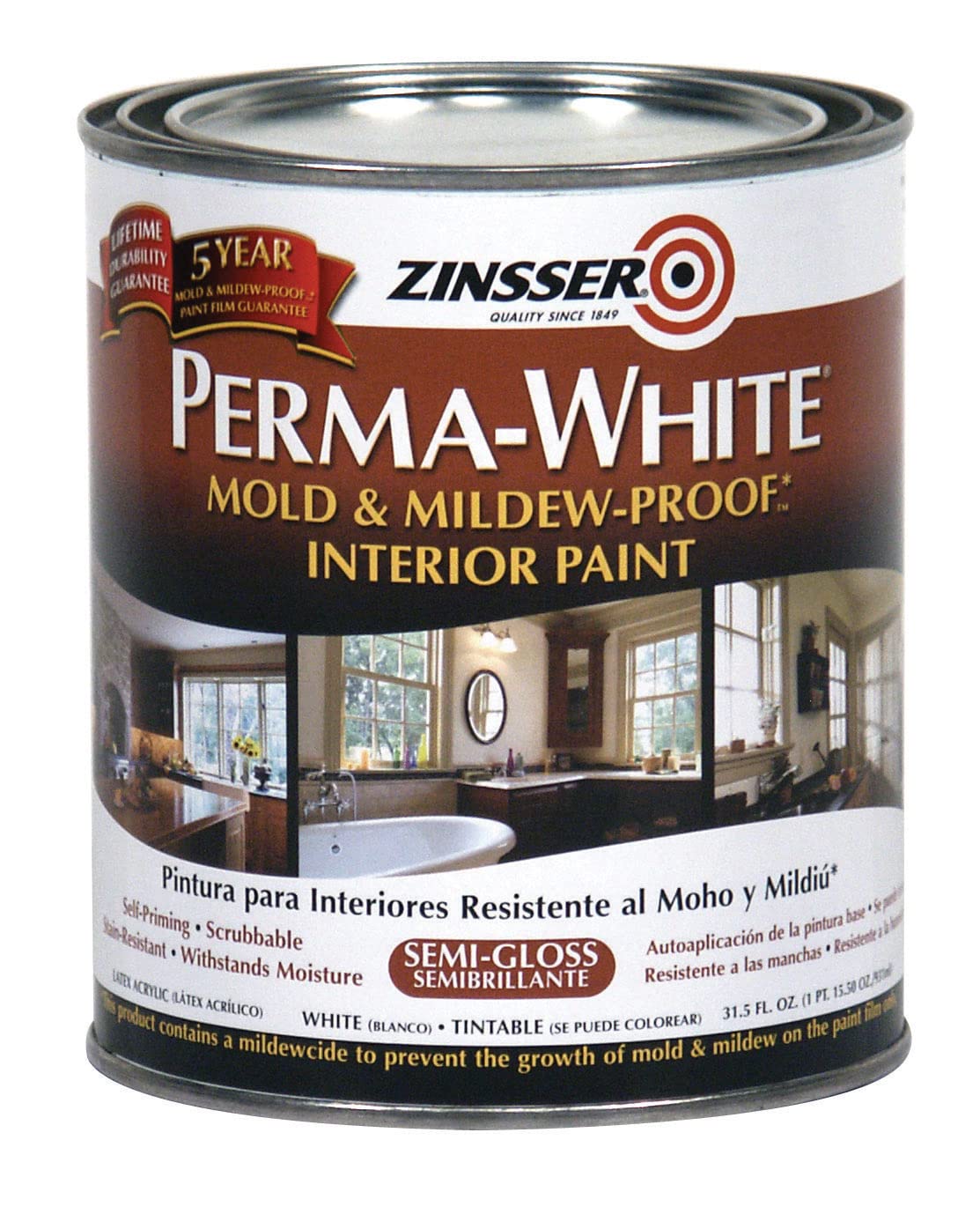 Rust-Oleum Zinsser PERMA-WHITE Interior Paint