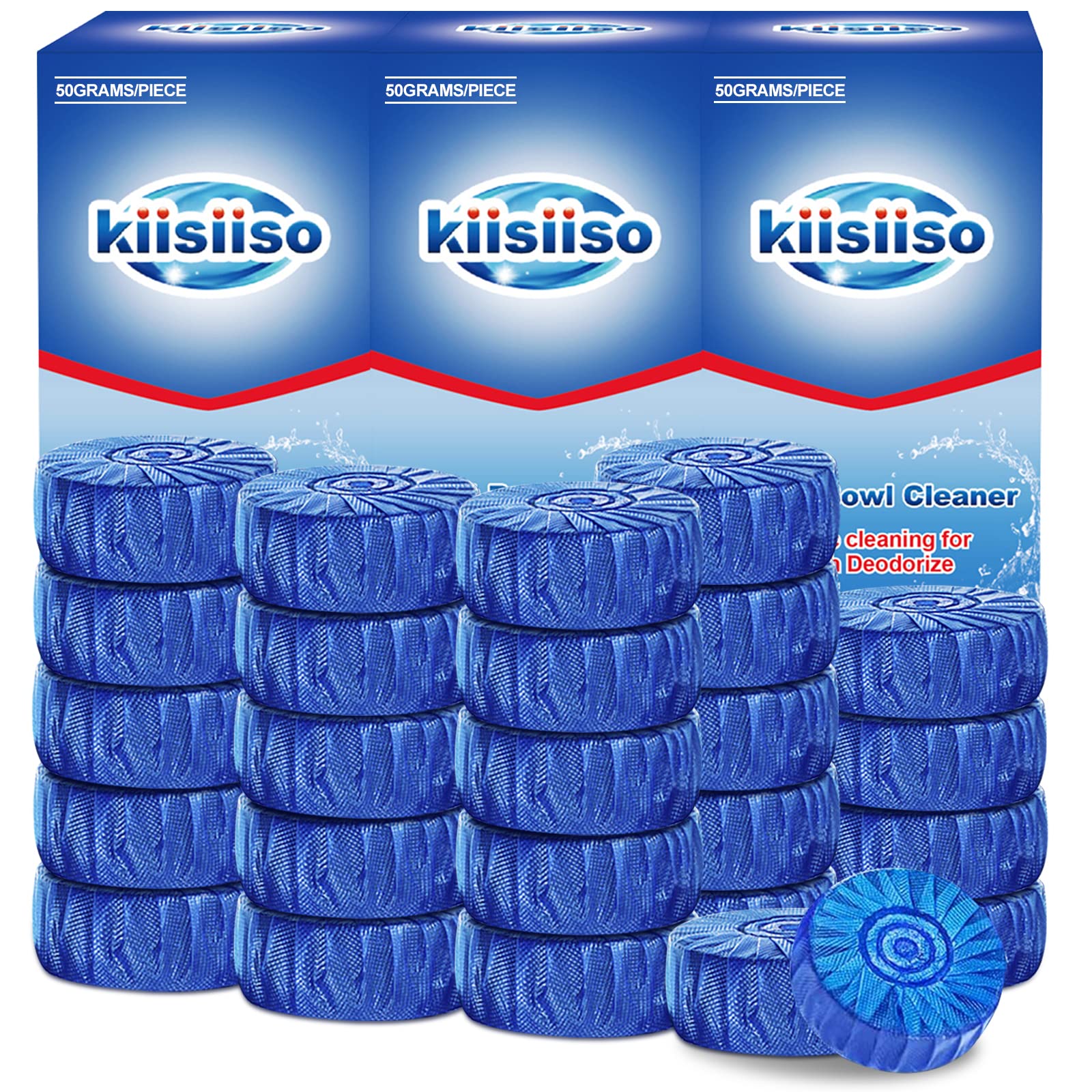 KIISIISO Automatic Toilet Bowl Cleaner Tablets