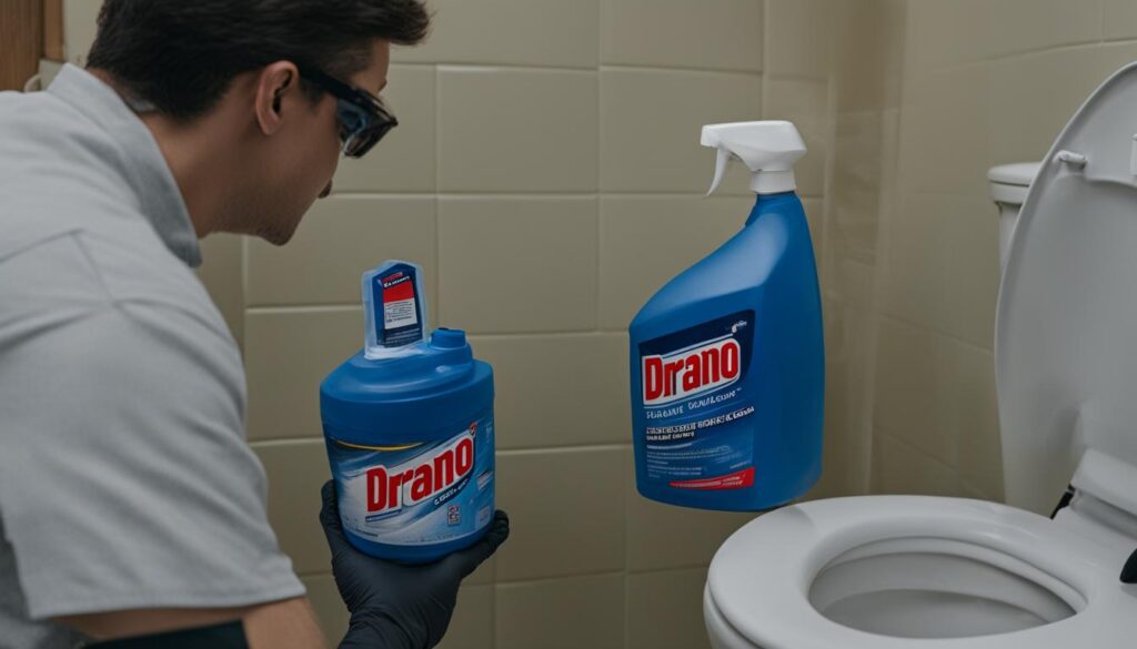 best practices for using Drano Max Gel in toilet