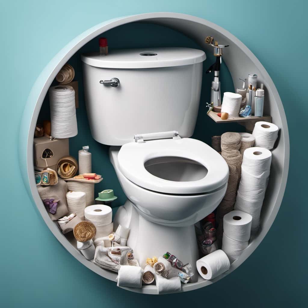 toilet parts in tank