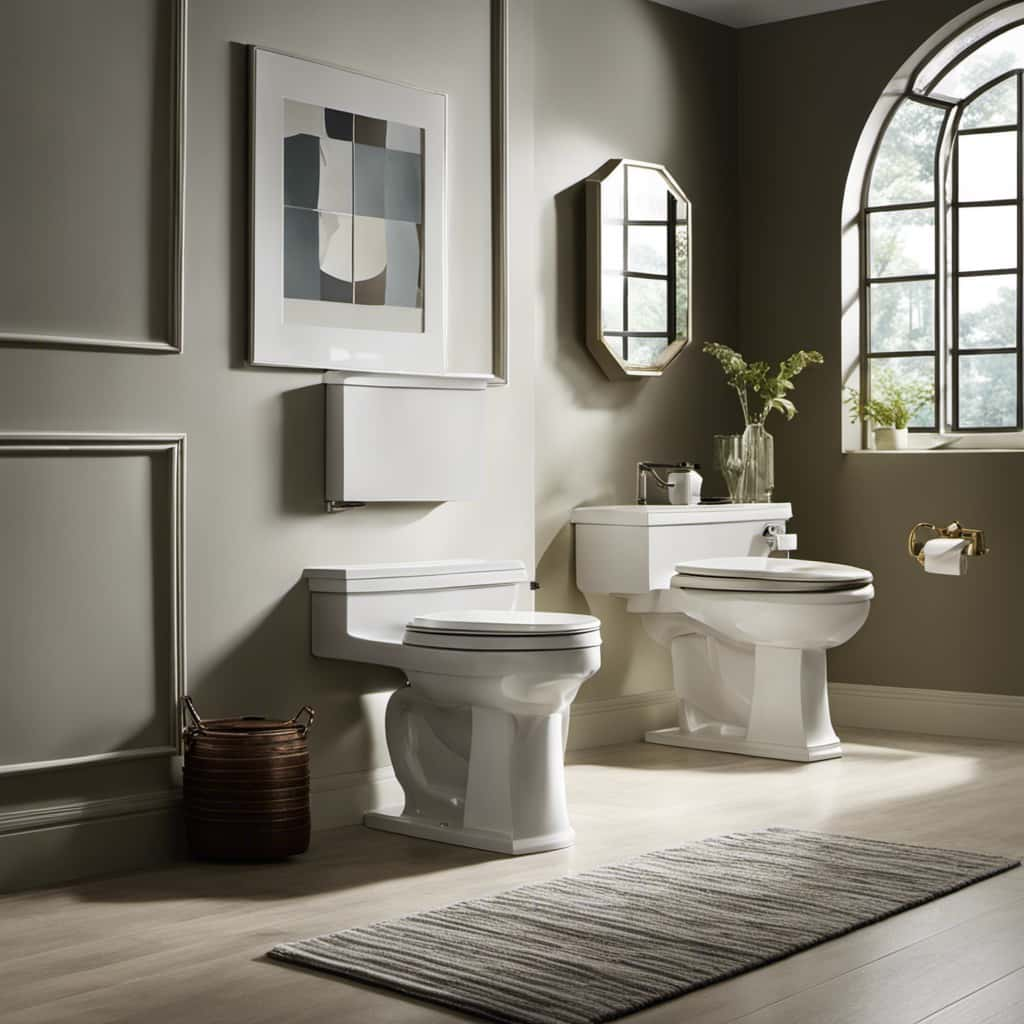 comfort height toilet with bidet