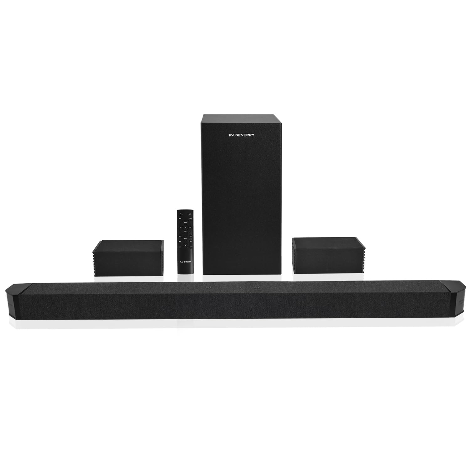 RAINEVERRY 5.1.2 Premium Sound Bar with Dolby Atmos, Surround Sound System for TV, Wireless Subwoofer, Home Theater Surround Sound System, Bluetooth 5.1, Work with 4K & HD TVs| HDMI & Optical