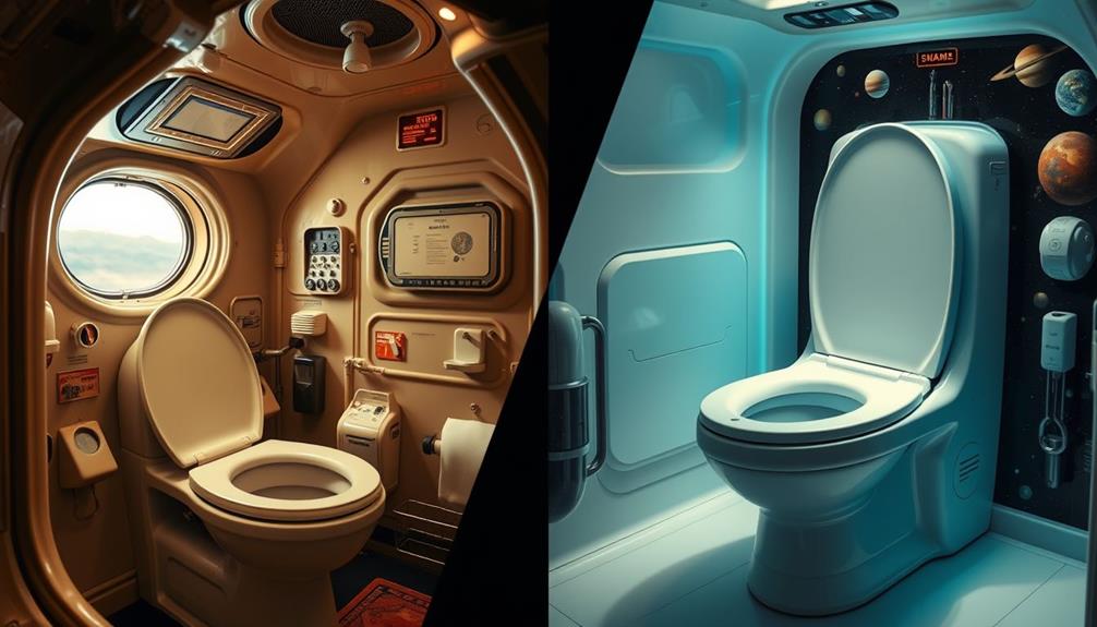 evolution of space toilets