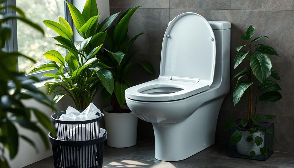 smart toilets minimize paper waste