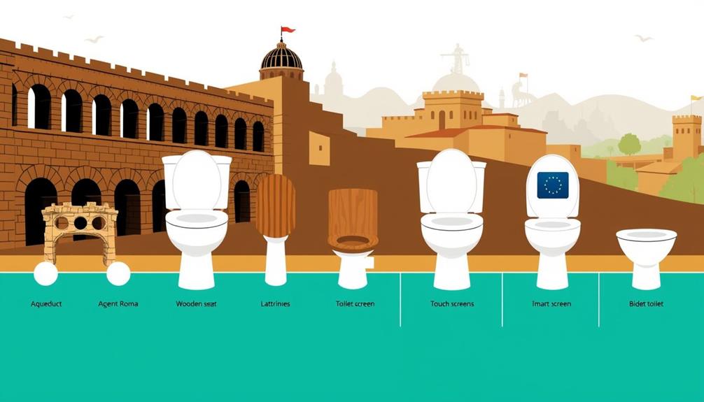 toilet technology advancements timeline