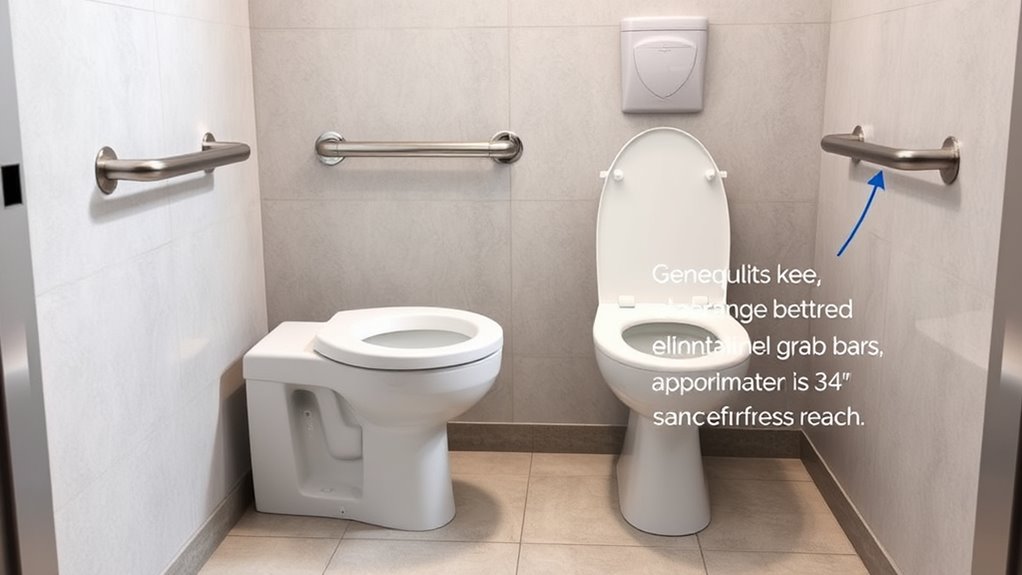 accessible toilet height and reach