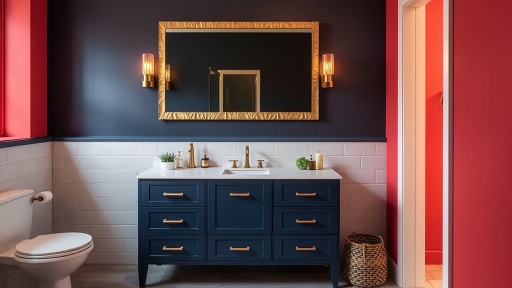 bold colors elevate vanity design