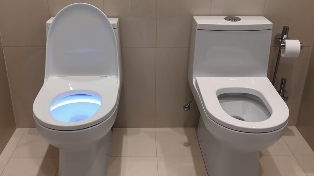 comfort focused ergonomic toilet design