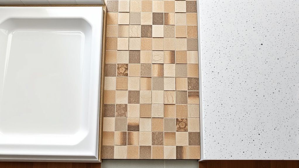 comparing shower base materials