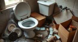 dispose of old bathroom fixtures