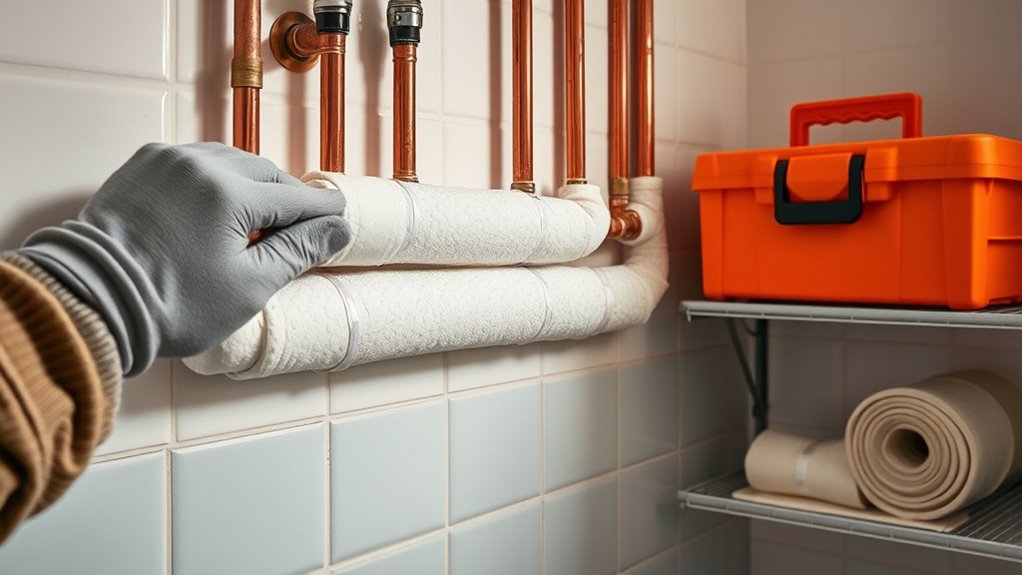 drain and insulate pipes