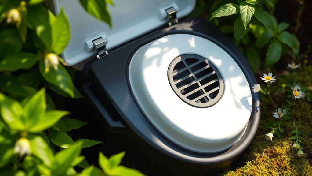 eco friendly composting toilet installation