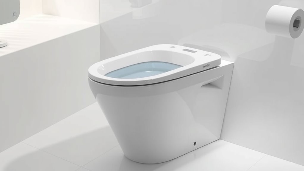 elegant hygienic smart toilet