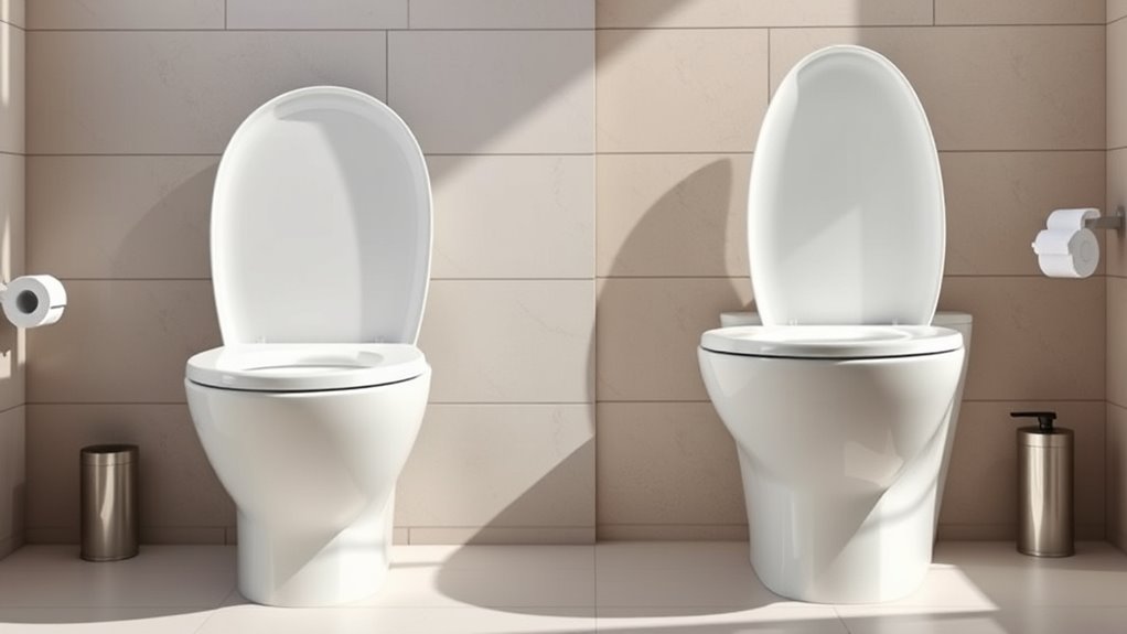 elongated toilet ergonomic comfort