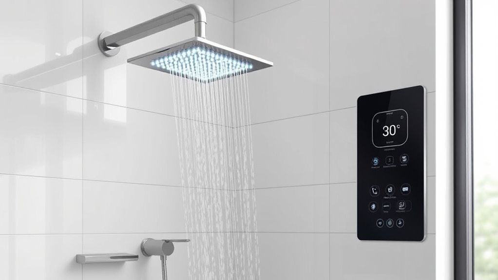 ensure plumbing supports smart shower