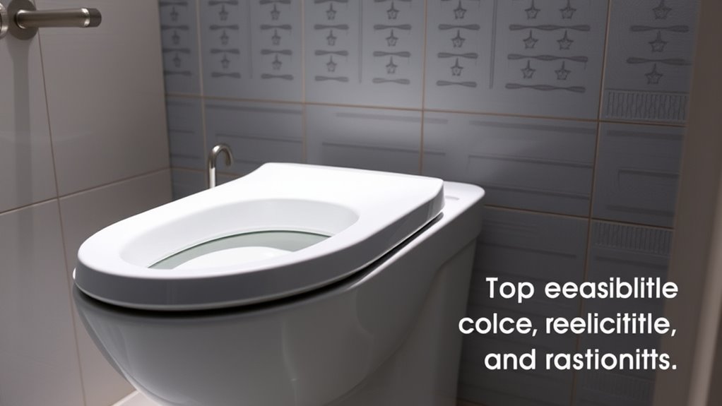 features of modern commercial toilets