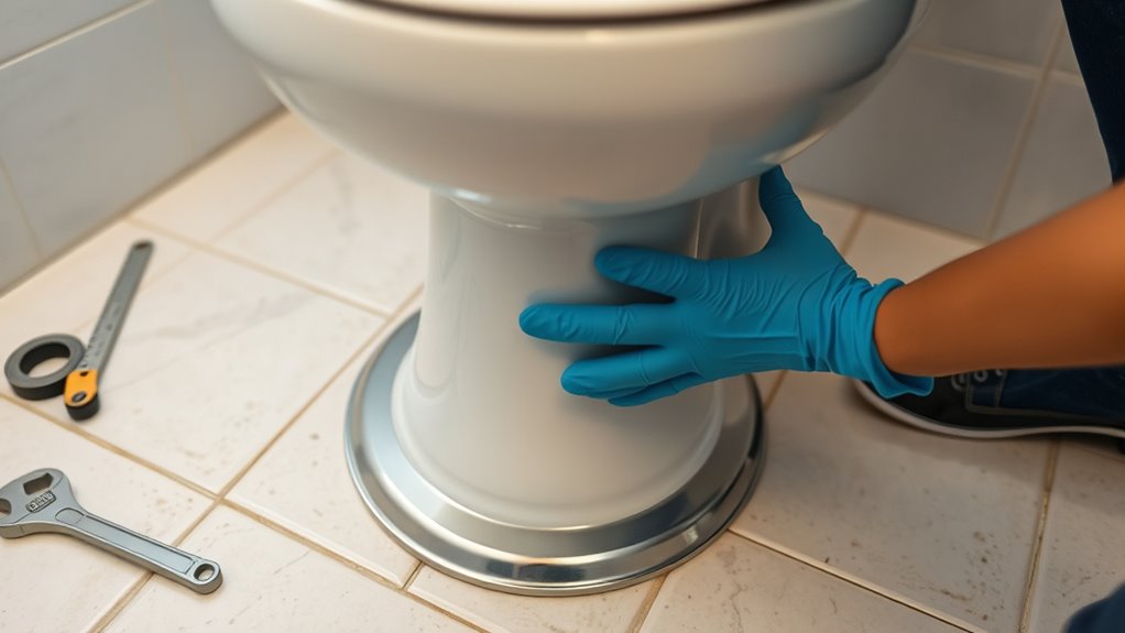 install bathroom toilet step by step