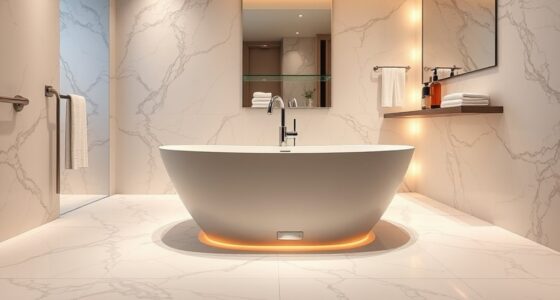 luxury bathroom heating options