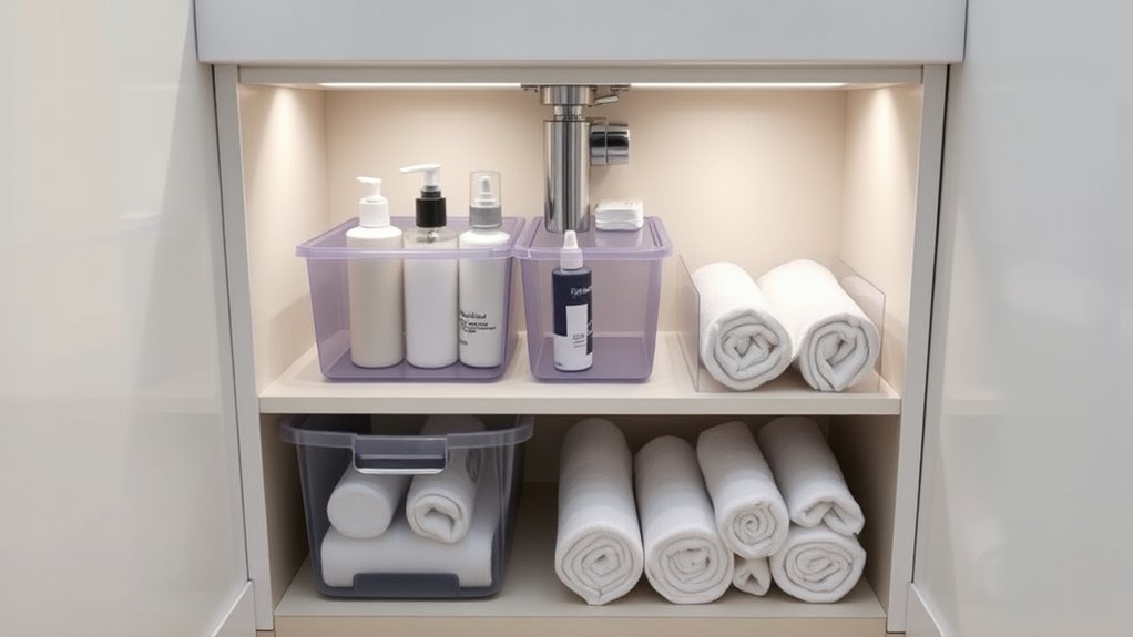 maximize bathroom storage space