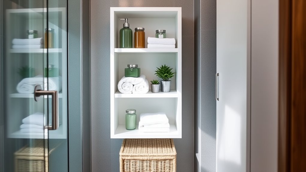maximize small bathroom storage