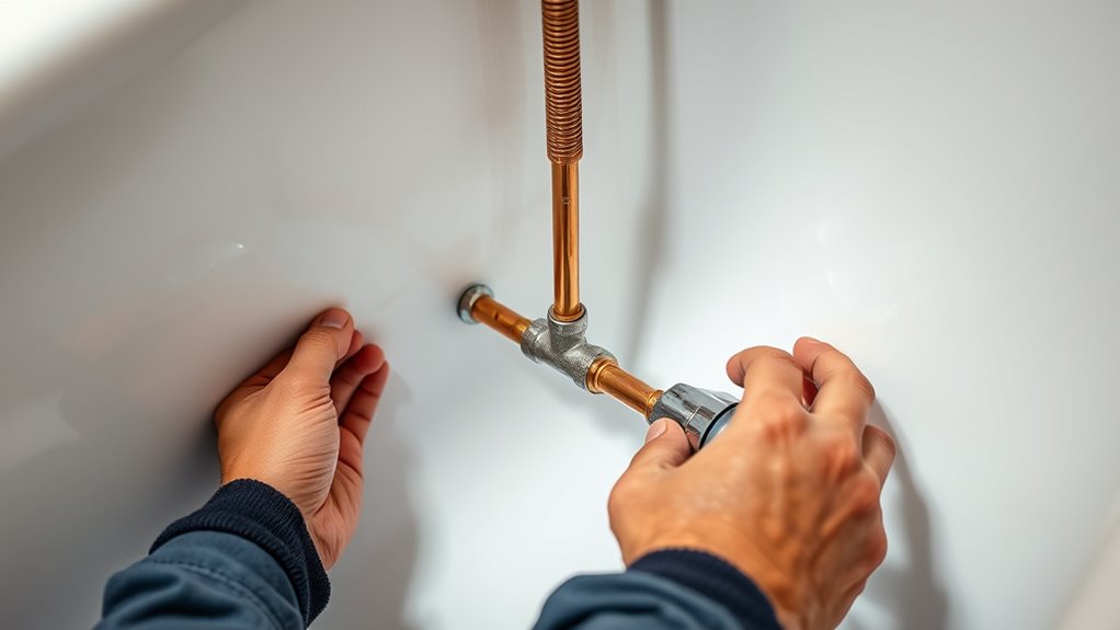proper plumbing vent connection