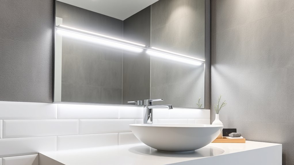 proper vanity light placement