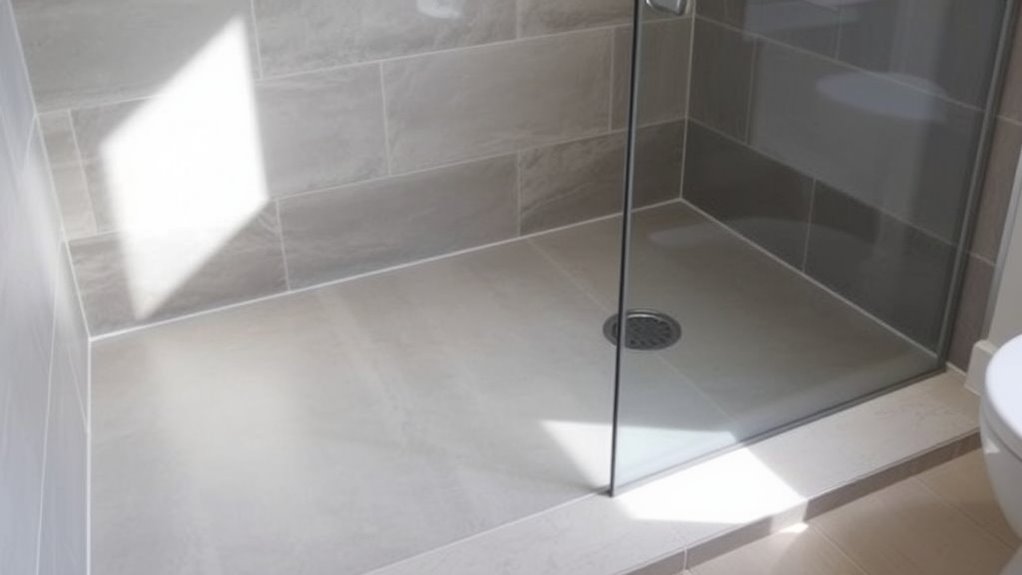 proper waterproofing and slope