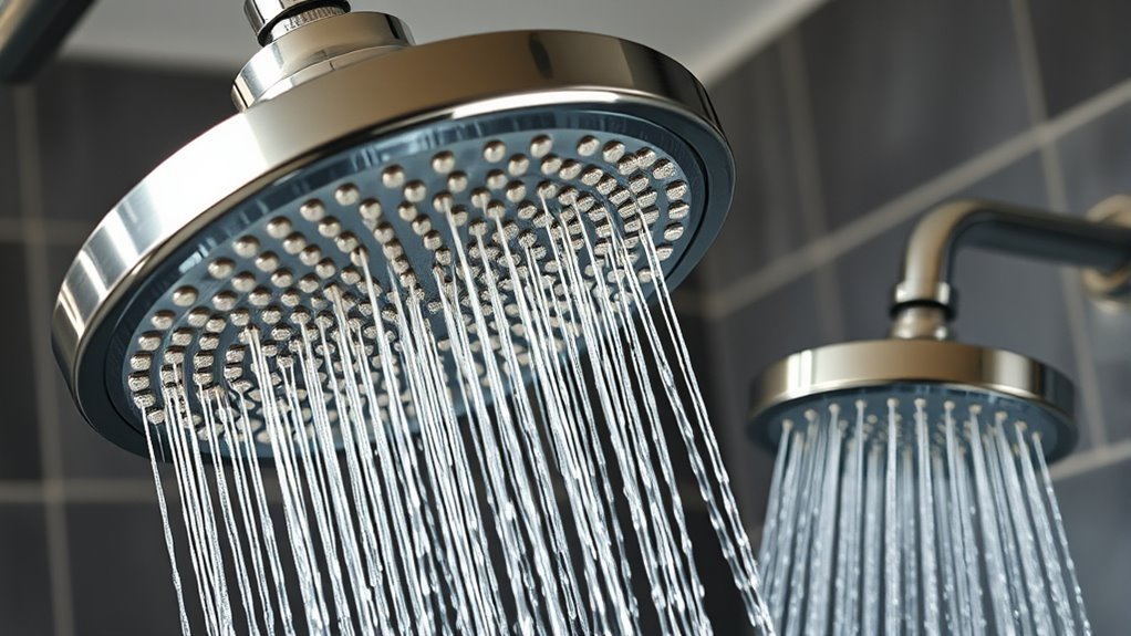 rain vs regular shower heads