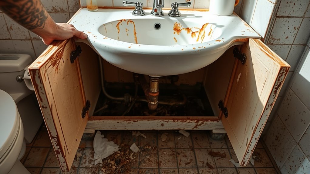 remove vanity with care