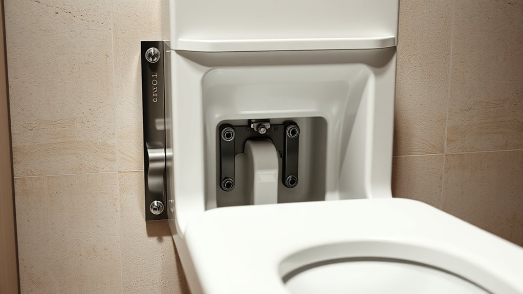 secure reinforced bathroom mounting