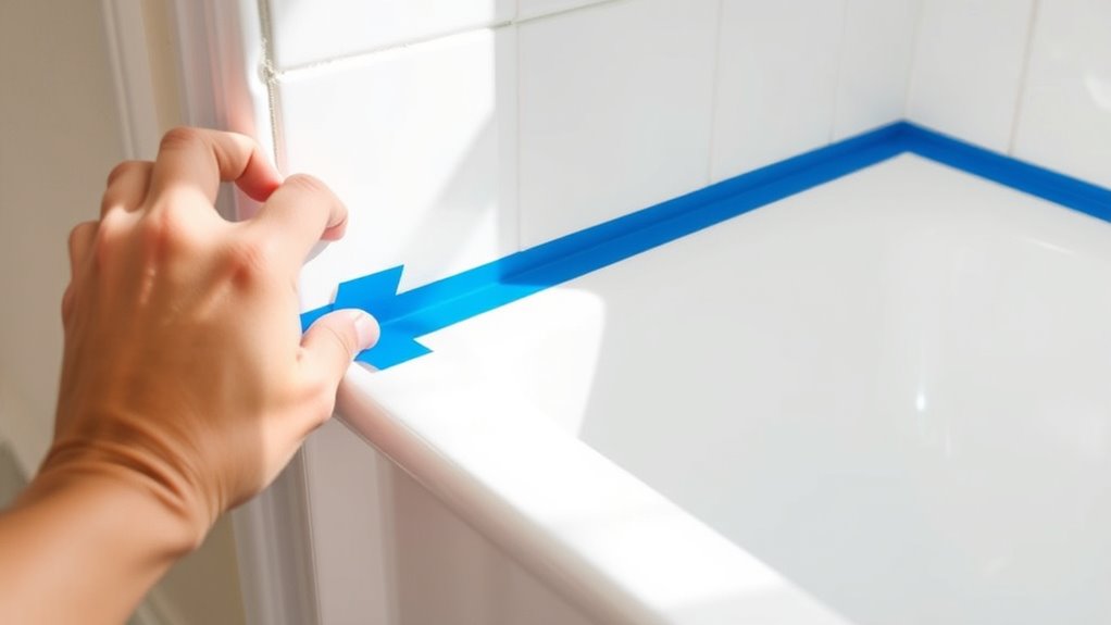 secure tape for clean edges