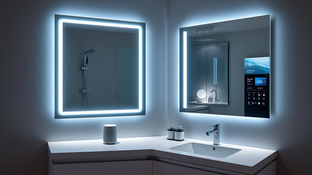 smart bathroom entertainment control